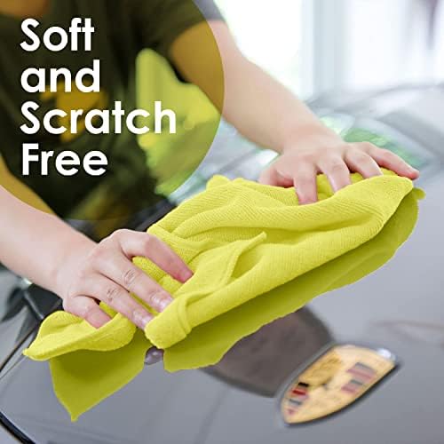 Avalon Towels Microfiber Cleaning Cloths (Value Pack of 48) - Size 16 x 16 Inches, Highly Absorbent Cleaning Rags, Lint Free, Reusable and Washable, Microfiber Towels for Cars - Image 4