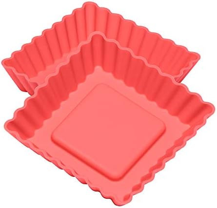 LURCH Germany Flexiform Silicone Mini Squared Tartlet - Set of 6 - Pastel Mix - Image 2