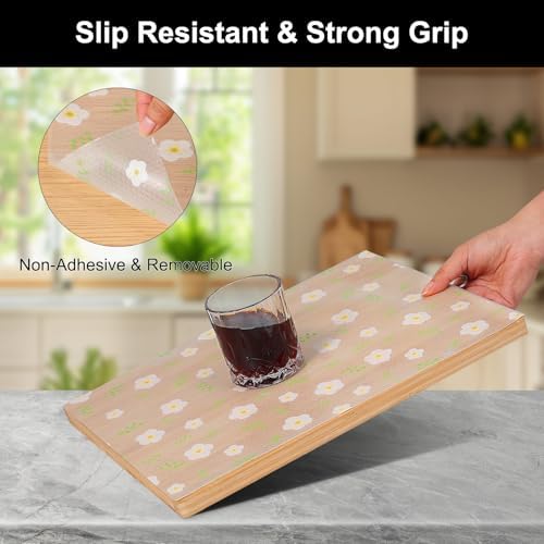Cooyes Shelf Liner – Premium Non-Adhesive Cabinet & Drawer Liner for Kitchen – Waterproof Shelf Paper with Modern Pattern – Durable EVA Cabinet Mat – Easy to Cut （11.8" W x 360" L） - Image 2