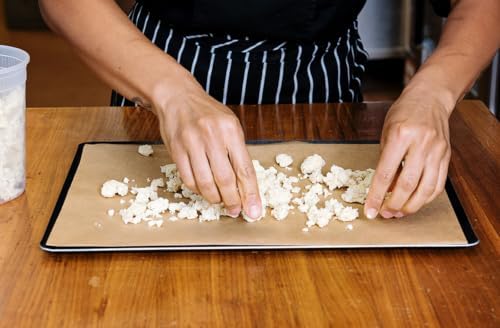 Matfer Bourgeat Blue Carbon Steel Sheet Pan, Commercial Quality Sheet Pan for Baking, Roasting & Broiling, 25"x17 3/4" - Image 4