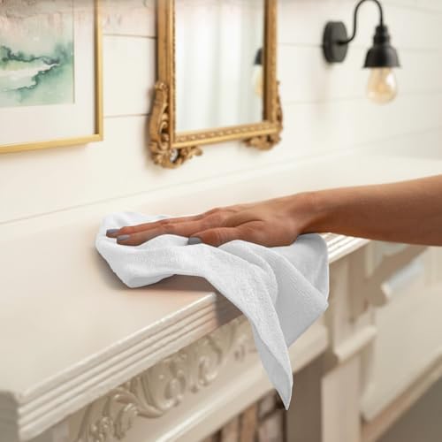 Avalon Towels Microfiber Cleaning Cloths (Value Pack of 12) - Size 12 x 12 Inches, Highly Absorbent Cleaning Rags, Lint Free, Reusable and Washable, Microfiber Towels for Cars - Image 4