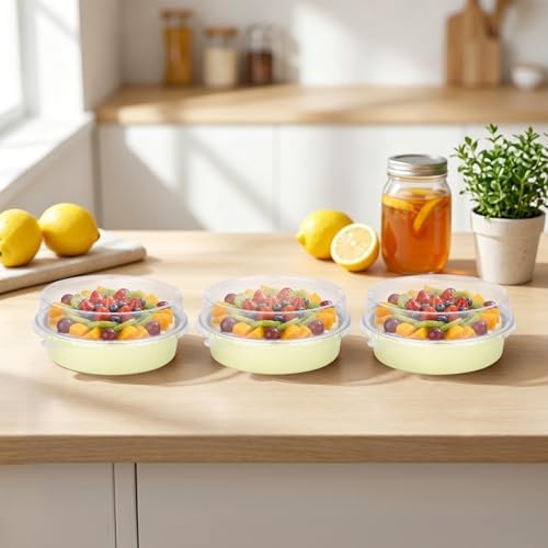 Beasea Disposable Tart Pans with Lids, 120 Pack 7.3oz Mini Pie Tins Creme Brulee Ramekins Aluminum Foil Pie Tart Cake Baking Pans Tins Cheesecake Containers for Birthday Party - Sage Green - Image 7