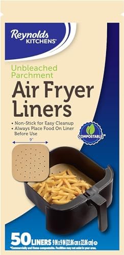 Reynolds Kitchens Air Fryer Liners 50 Count (Pack of 10) - Image 2