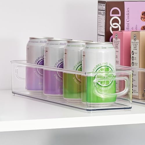 iDesign Slim Clear Plastic Storage Bin, Extra Long Narrow Stackable Organizer for Kitchen and Pantry, 2-Pack - Image 3