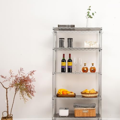 Poofzy Wire Shelf Liner 18" x 48", Set of 5 Gray - Image 6
