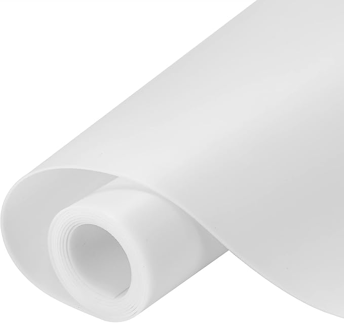 Large Silicone Heat Resistant Mat 78.7” x 15.7”, Nonslip Mats for Kitchen Counter, Countertop Protector, Nonstick Waterproof Craft Table Placemat, Translucent-White by InfiOne