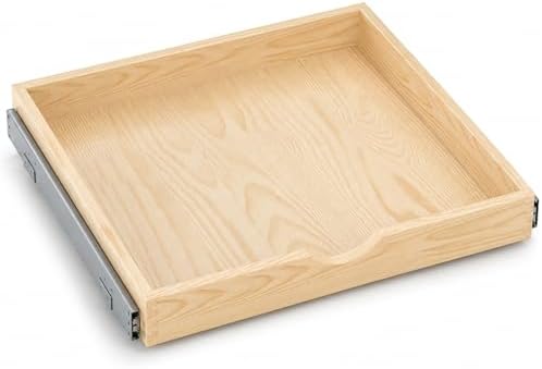 ZOINLIY Wooden Pull Out Cabinet Organizer, 21'' Deep Slide Out Drawer by ZOINLIY