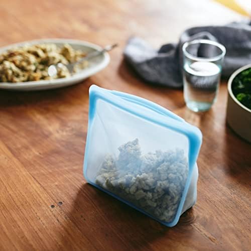 Stasher Reusable Silicone Storage Bags (Mini, Clear) and (Sandwich, Clear) - Image 4