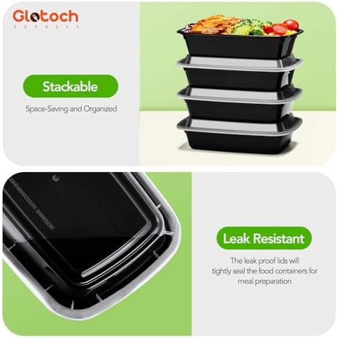 Meal Prep Containers Food Containers with Lids 24oz 400 Pack - Image 4