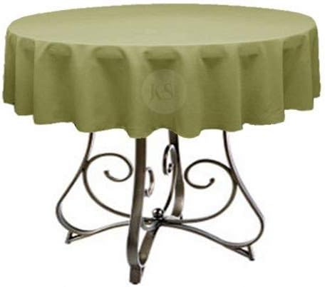 Round 72-Inch Polyester Tablecloth - Available in Over 45 Colors, Ideal for Restaurants and Versatile Event Overlays Choose from Classic White, Elegant Black, and More! (Sage) by KS+Linens