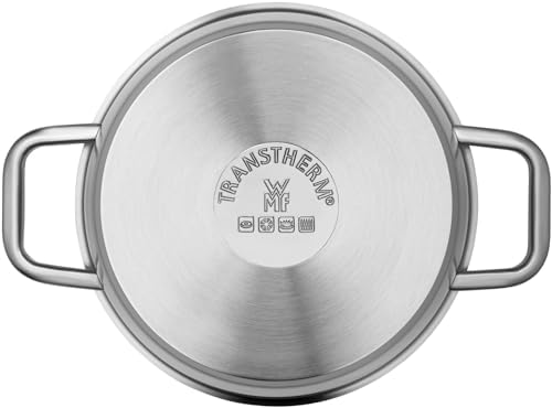 WMF Iconic Cooking Pot Large 22 cm Metal Lid Induction Casserole Pot 4.7 L Large Pot Polished Cromargan Stainless Steel Uncoated - Image 4