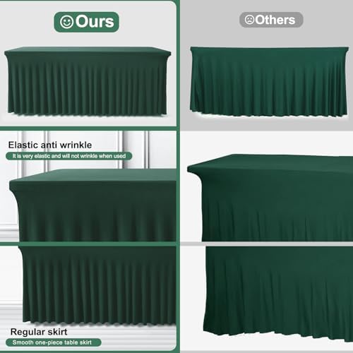 BDDC One-Piece Spandex Table Cloth Skirt for 8FT Rectangle Tables - Image 4