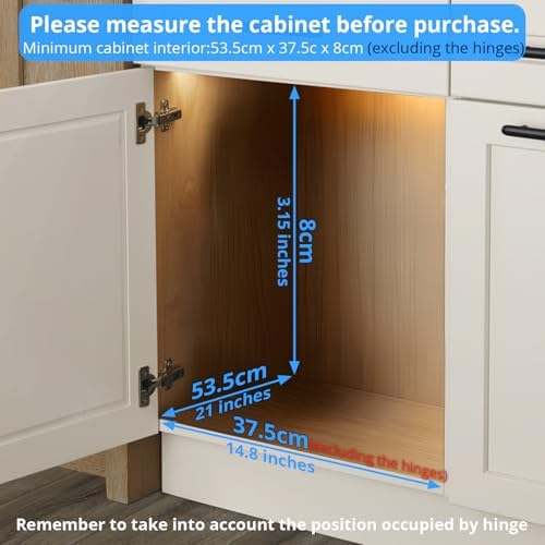 Pull Out Cabinet Organizer, 14.8” Slide Out Kitchen Organizers Storage - Image 3