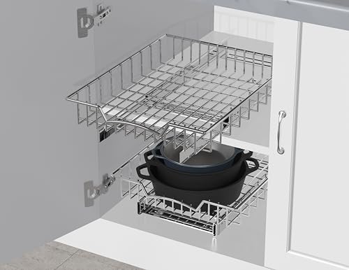 Simple Houseware Under Cabinet Pull Out Sliding Shelf Drawer, 17Dx13W - Image 5