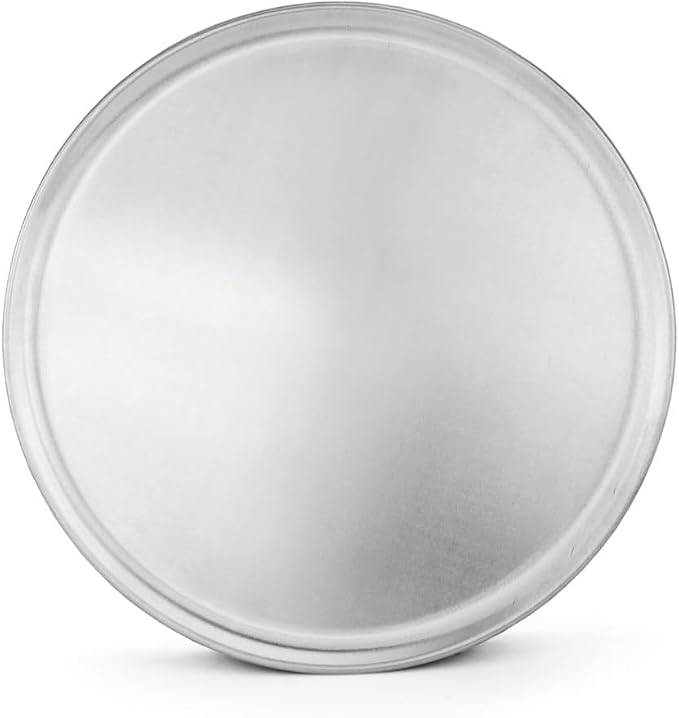 New Star Foodservice Restaurant-Grade Aluminum Pizza Pan, Baking Tray, Coupe Style, 16-Inch, Pack of 6 - Image 2