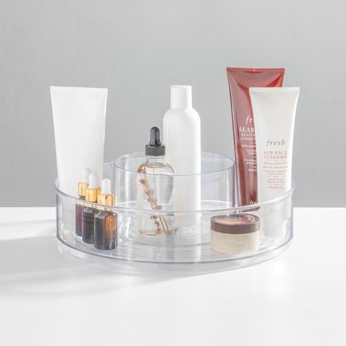 iDesign 12-inch Divided Lazy Susan - Set of 4 - Clear - Image 5