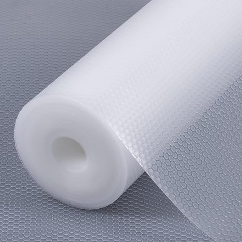 Shelf Liners for Kitchen Cabinets Non Adhensive,Clear 23.6"× 157.4" by StaHom