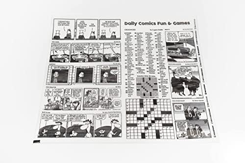 Technopaper Premium Deli Paper 12"x12" - 4,000 Pack, Water & Grease-Resistant - Biodegradable, 100% Recyclable and No Wax Coating, Tray Liner (White, Comic) - Image 3