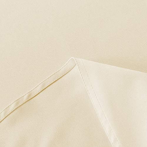 sancua Round Tablecloth, 80 Inch, Beige - Image 6