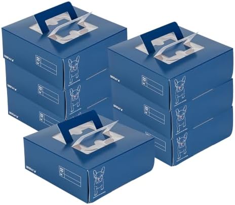 Restaurantware-Cater Tek 9 x 9 x 3.5 Inch Cake Boxes, 50 Take Out Containers - Display Window, Pop-Up Handles, Frenchie Paper Pastry Boxes, Grease Impermeable, Shipped Flat by Restaurantware