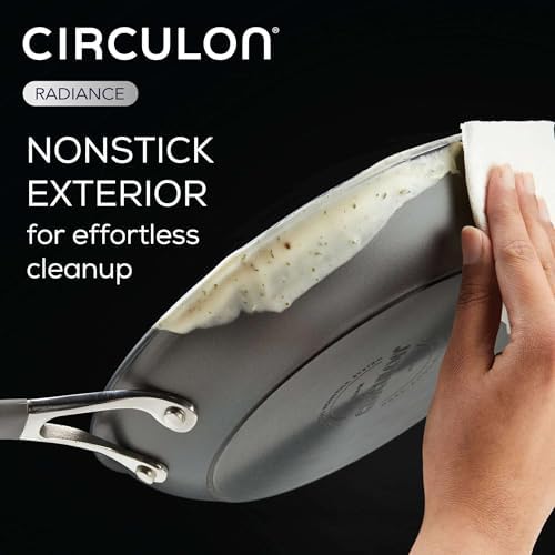 Circulon Radiance Hard Anodized Nonstick Frying Pan Set, 2-Piece, Gray - Image 3