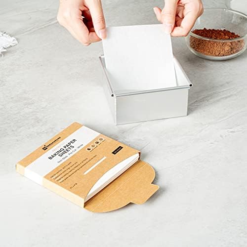 Restaurantware White Paper Parchment Baking Sheet, 4 In, 1000 Pack - Image 3