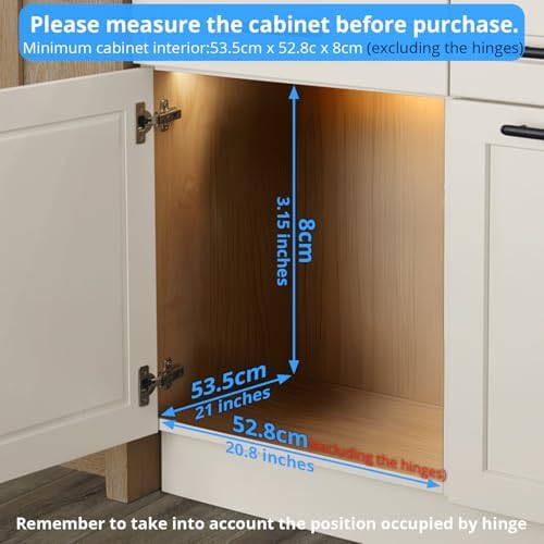 Pull Out Cabinet Organizer,20.8” Slide Out Kitchen Organizers Storage - Image 3