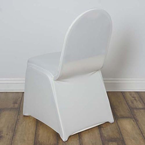 TABLECLOTHSFACTORY Ivory Spandex Chair Cover for Wedding Event Party - Image 2