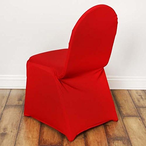 Tableclothsfactory 10PCS Red Stretchy Spandex Fitted Banquet Chair Cover Dinning Event Slipcover for Wedding Party Banquet Catering - Image 2