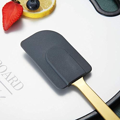 Gold Silicone Spatulas, Berglander Flexible Scrapers Baking Mixing Tool With Titanium Gold Plating, Baking Tools, Heat Resistant, Dishwasher Safe, Easy to Clean - Image 3