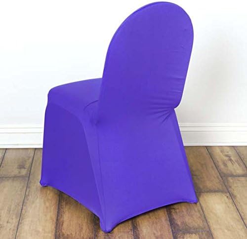 Tableclothsfactory 40 PCS Purple Stretchy Spandex Fitted Banquet Chair Cover Dinning Event Slipcover for Wedding Party Banquet Catering - Image 2