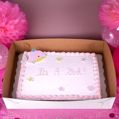 Southern Champion Tray 1090 Premium Clay Coated Kraft Paperboard White Non-Window Sheet Cake and Utility Tray, 19-1/2" Length x 14" Width x 4" Height (Case of 100) - Image 4