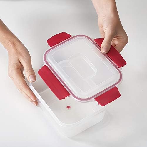 Joseph Joseph Nest Lock, 4 Piece Plastic Food Kitchen Storage Container set with lids, Leak Proof, Airtight, Space Saving, BPA free- Multicolour - Image 5