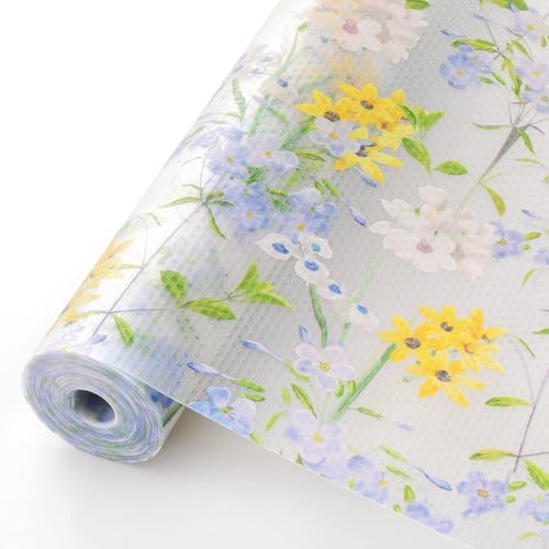 Cooyes Shelf Liner – Premium Non-Adhesive Cabinet & Drawer Liner for Kitchen – Waterproof Shelf Paper with Modern Pattern – Durable EVA Cabinet Mat – Easy to Cut （24" W x 360" L） by Cooyes