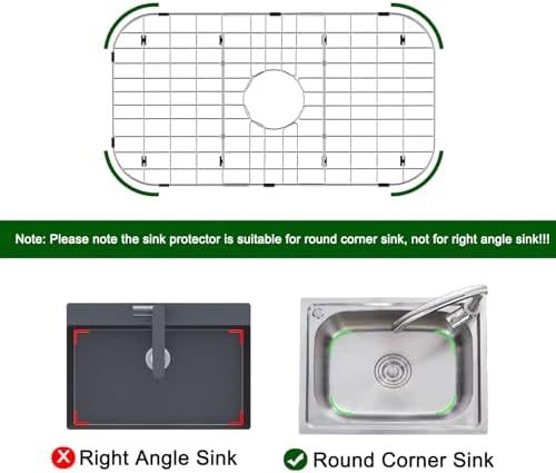 Sink Protectors for Kitchen Sink 26" x14", Center Drain - Image 6