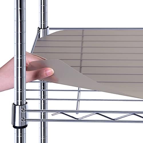 BRIAN & DANY Wire Shelf Liner, Set of 10, 13.4" x 23.2" Charcoal by BRIANDANY