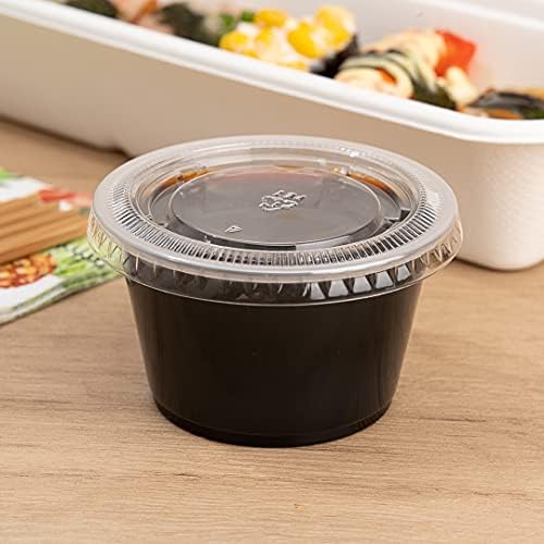 Restaurantware-Chef 101 4 Ounce Sauce Cups, 2000 Microwave-Safe Condiment Cups - Crack-Resistant, Disposable, Clear Plastic Portion Cup, For Samples, Sauces, Or Toppings, Lids Sold Separately - Image 4