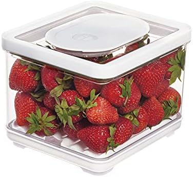 iDesign Fridge Produce Bin with Removable Drainage Tray and Lid - Set of 4 - Clear - Image 6