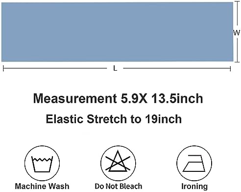50pcs Dusty Blue Chair Sashes for Wedding Ceremony, Elastic Chair Bands Bows for Party Banquet Theme Hotel Restaurant Event Decorations, 50 Pieces, Dusty Blue - Image 5