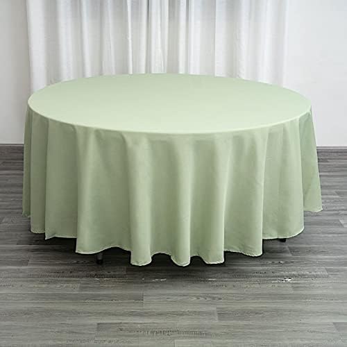 Balsa Circle 6 pcs 108 inch Sage Green Round Polyester Tablecloths Fabric Table Cover Linens for Wedding Party Banquet Reception Events Kitchen Dining - Image 2
