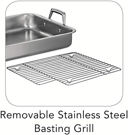 Tramontina 15-Inch Stainless Steel Roasting Pan with Rack - Image 5