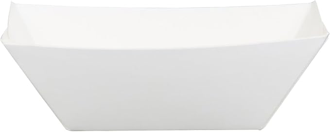 Restaurantware-Bio Tek 2 Ounce Food Trays, 50 Disposable Paper Food Trays - Heavy-Duty, Greaseproof, White Paper Boats, For Snacks, Appetizers, Or Treats, Use At Parties Or Carnivals - Image 16