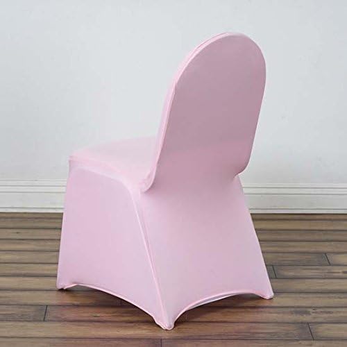 Tableclothsfactory 40 PCS Pink Stretchy Spandex Fitted Banquet Chair Cover Dinning Event Slipcover for Wedding Party Banquet Catering - Image 2