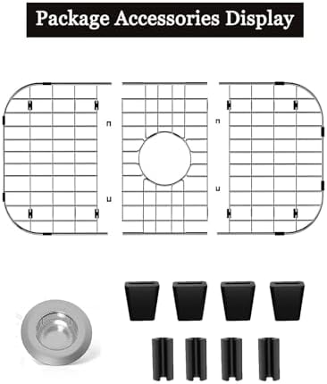 Sink Protectors for Kitchen Sink 26" x14", Center Drain - Image 4
