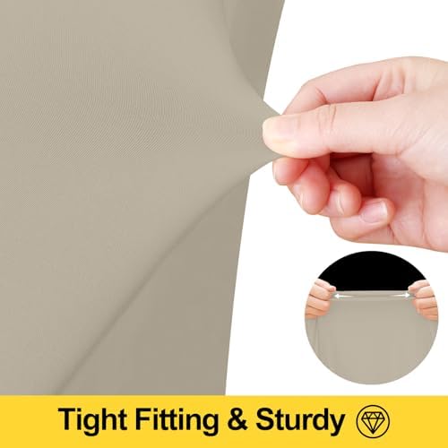 Smiry 2 Pack Spandex Elastic Fitted Table Cloth Skirt for 8FT Table - Image 3