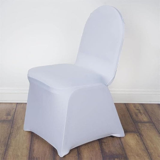 TABLECLOTHSFACTORY White Spandex Chair Cover for Wedding Event Party by TABLECLOTHSFACTORY