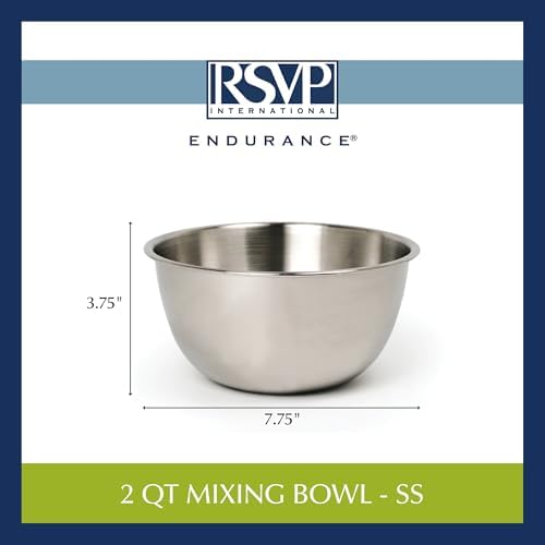 RSVP International Endurance Stainless Steel Mixing Bowls, 2 Quart - Image 5