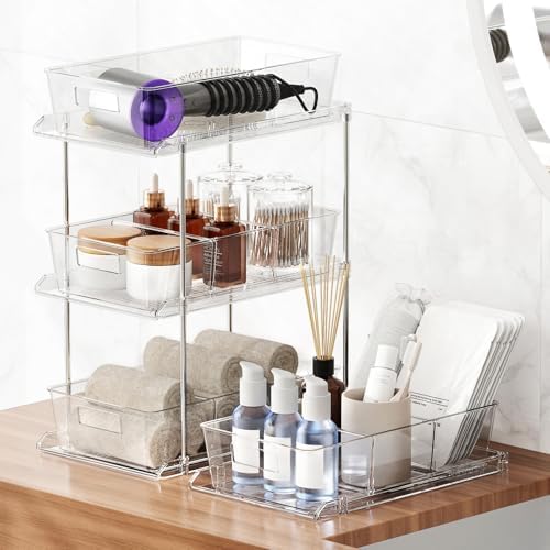 Fabspace Bathroom Under Sink Organizers and Storage, 2 Tier, 2 Packs - Image 5