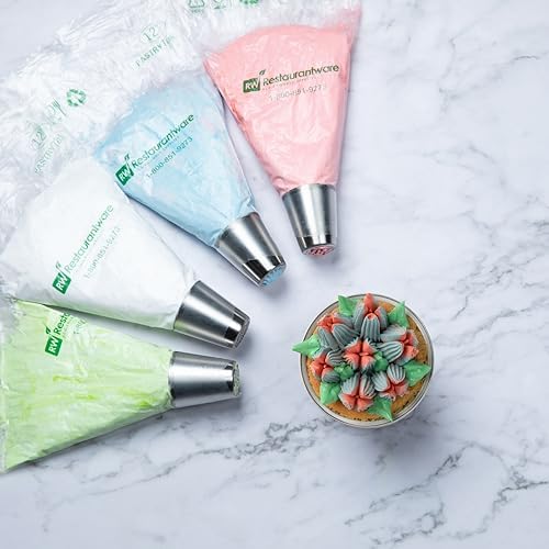 Restaurantware-Russian Piping Tip, 1 Tulip Cake Decor Piping Tip - #4, Corrosion-Resistant, Stainless Steel Decorating Tip For Frosting, Dishwashable, Decorate Cupcakes, Cakes, or Cookies - Image 3