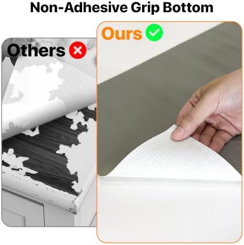 Shelf & Drawer Liner for Kitchen Cabinets Non-Adhesive Grey 12in x 20FT - Image 3